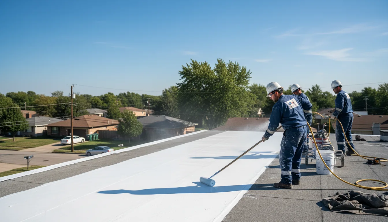 Commercial roof coating in Keller, TX near me